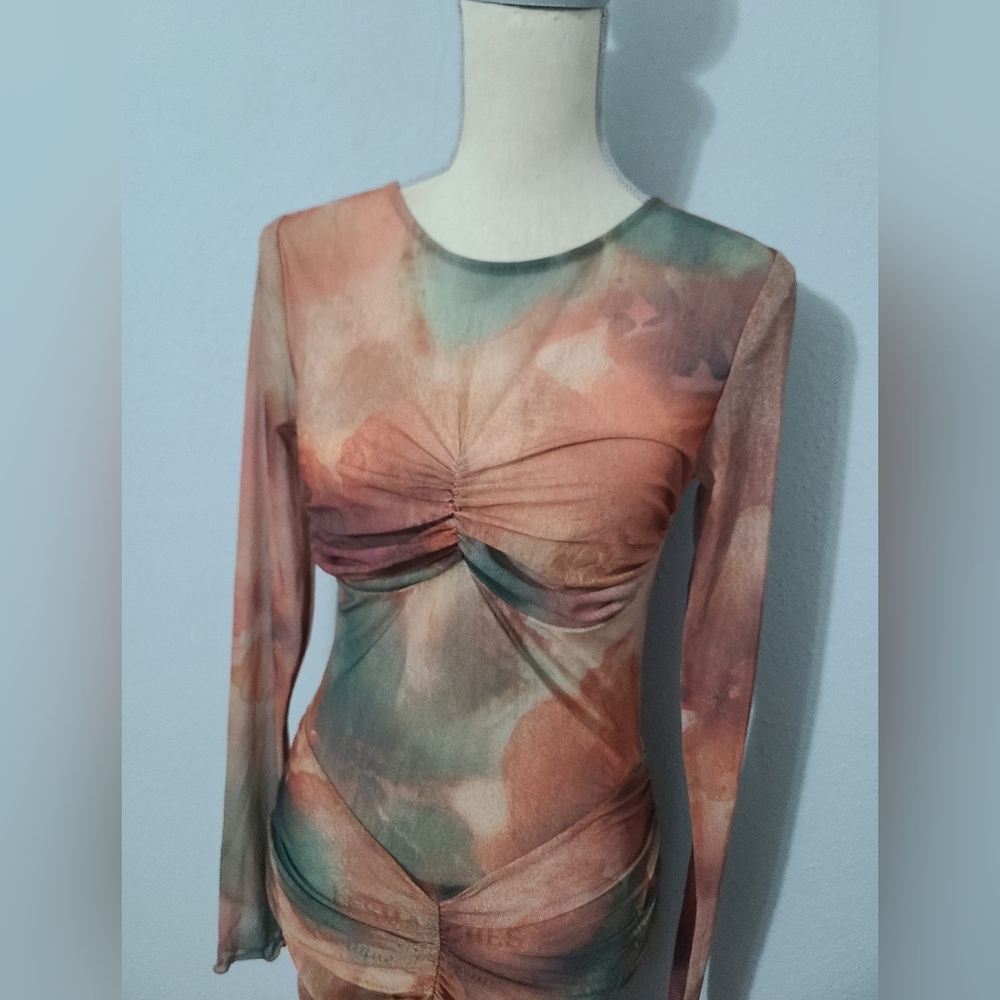 Camila Coelho Josephine Maxi Dress‎ in Multi Abstract Flora NWT Size Med - Picture 3 of 16